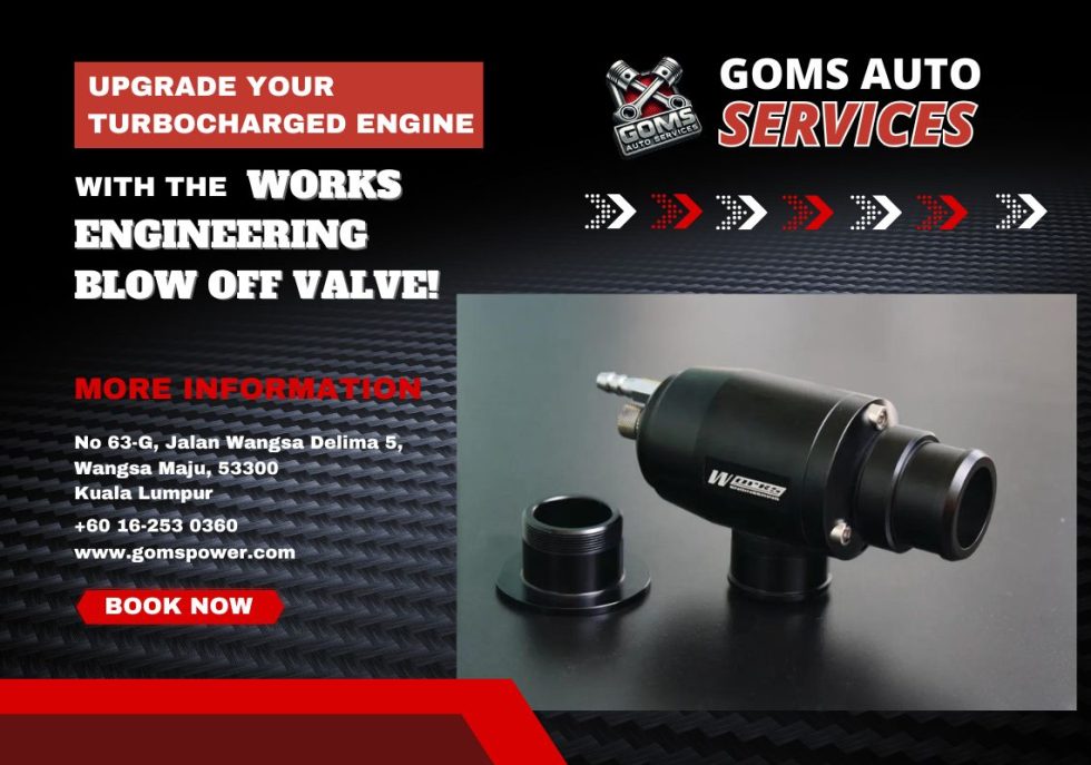 Upgrade your turbocharged engine with the WORKS ENGINEERING BLOW OFF VALVE